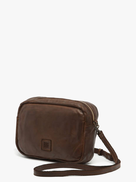 Sac Bandoulière Heritage Cuir Biba Marron heritage BT32 vue secondaire 2