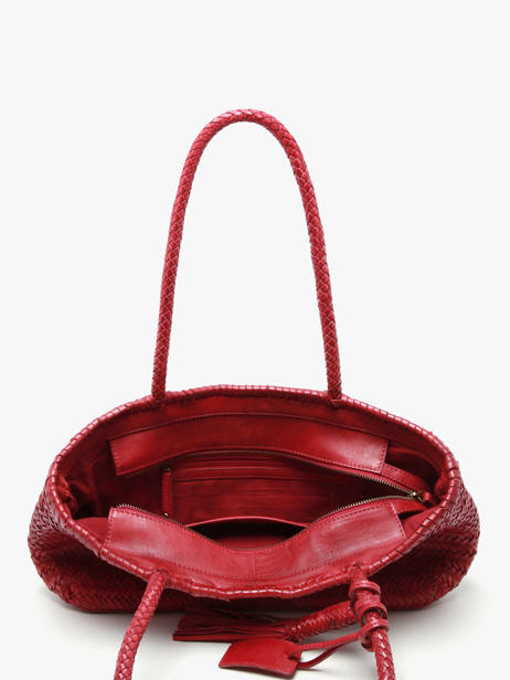 Shoulder Bag Heritage Leather Biba Red heritage PER10L other view 3
