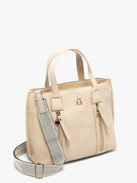 Sac Porté Main Zip Lulu castagnette Beige zip ALBERTO vue secondaire 2