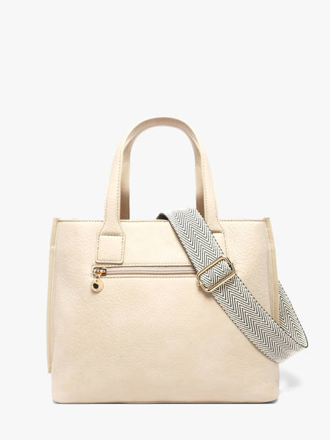 Sac Porté Main Zip Lulu castagnette Beige zip ALBERTO vue secondaire 4