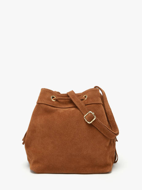 Crossbody Bag Velvet Leather Milano Brown velvet VE24116O other view 4