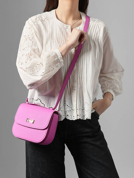 Sac Bandoulière Penelope Cuir Nathan baume Rose odyssey 1 vue secondaire 1