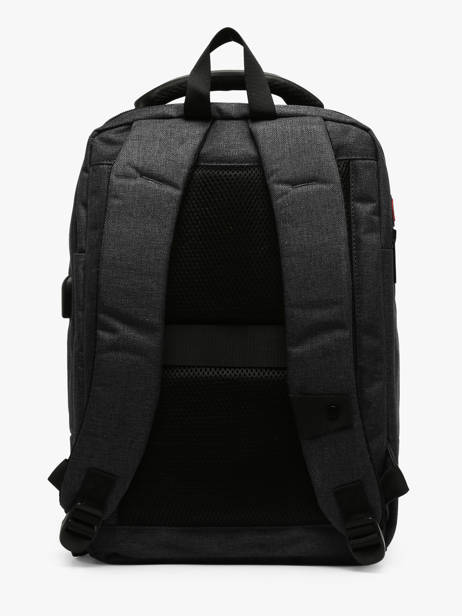 Backpack David jones Black business PC038A other view 4