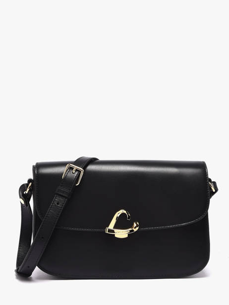 Shoulder Bag Paris Philos Leather Lancaster Black paris philos 82