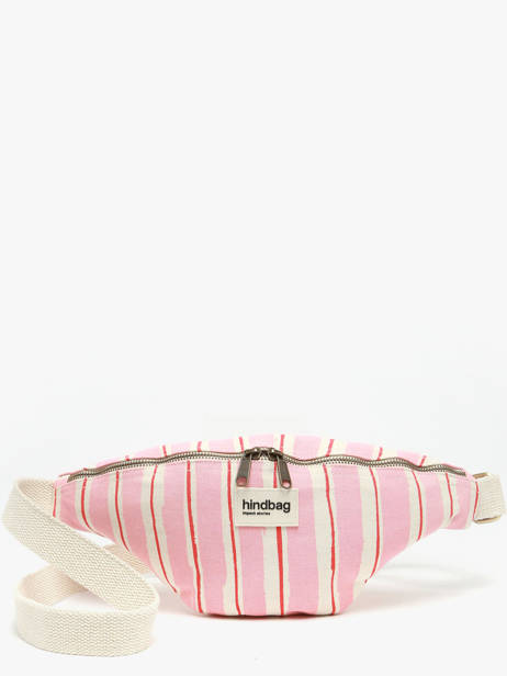 Striped Olivia Belt Bag Hindbag Pink rayures RA