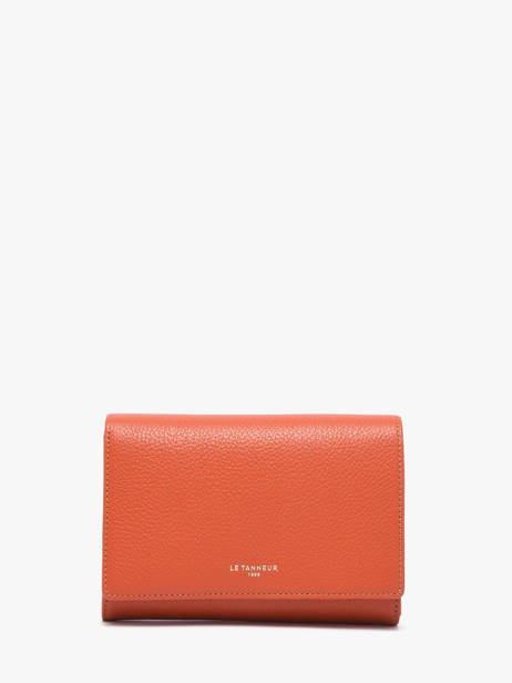 Leather Emilie Wallet Le tanneur Orange emily TEMI3304