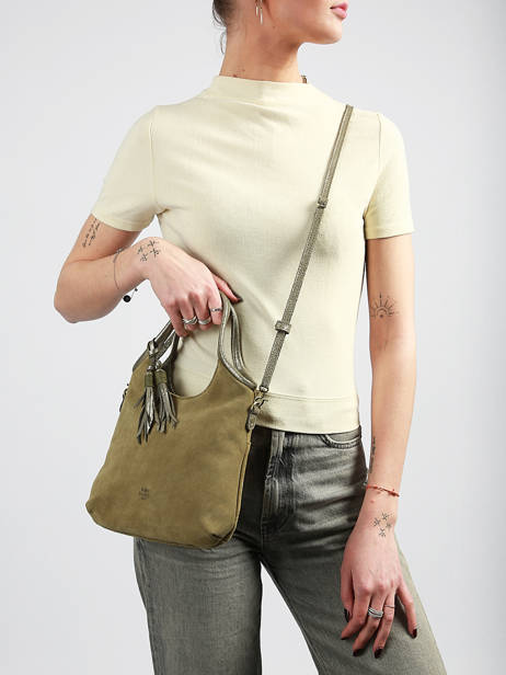 Crossbody Bag Vintage Leather Mila louise Beige vintage 23059V other view 1