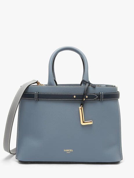 Satchel Faubourg Leather Lancel Blue faubourg A13548