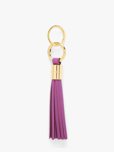 Leather Premier Flirt Key Chain Lancel Violet charms A12922
