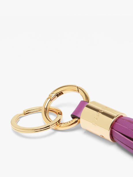 Leather Premier Flirt Key Chain Lancel Violet charms A12922 other view 1