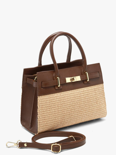 Satchel Capri Milano Brown capri CP23114 other view 2