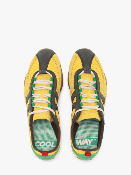 Sneakers In Leather Coolway Yellow men 8633808 other view 4