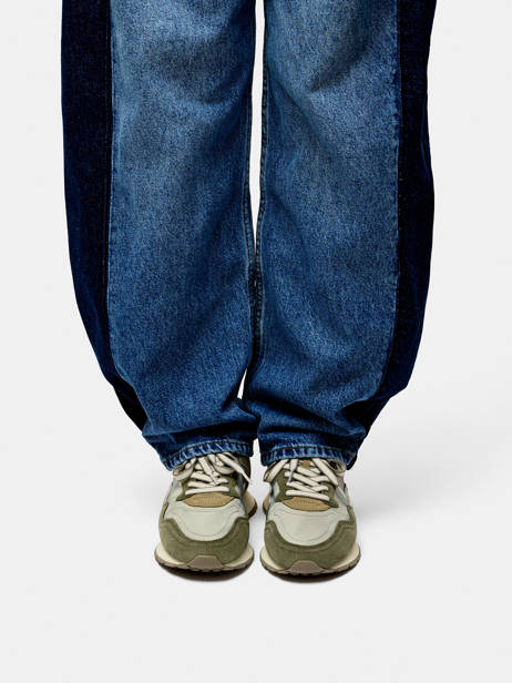 Sneakers In Leather Hoff Green men 12602403 other view 1