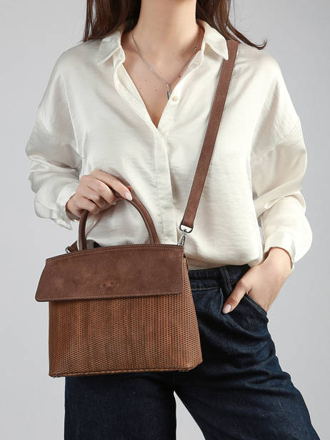 Clarita Crossbody Bag Textured Leather Nathan baume Brown nathan 18TX other view 1