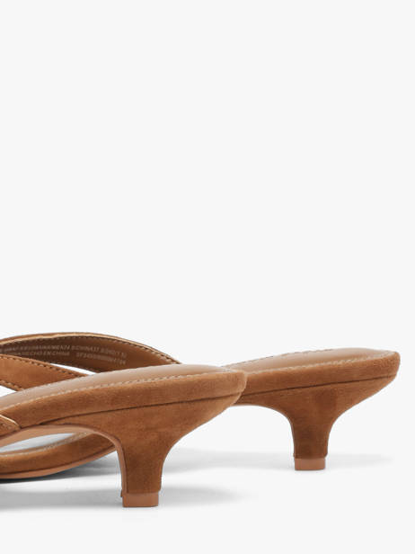 Heeled Flip Flops Steve madden Brown women 11004731 other view 2