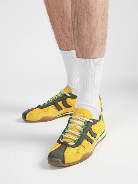 Sneakers In Leather Coolway Yellow men 8633808 other view 1