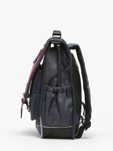 2-compartment Backpack Cameleon Blue vintage urban PBVBSD39 other view 2