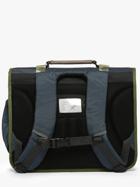 Satchel 3 Compartments Cameleon Blue vintage urban PBVBCA41 other view 4