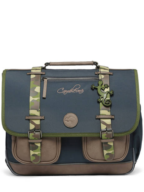 Satchel 3 Compartments Cameleon Blue vintage urban PBVBCA41 other view 7