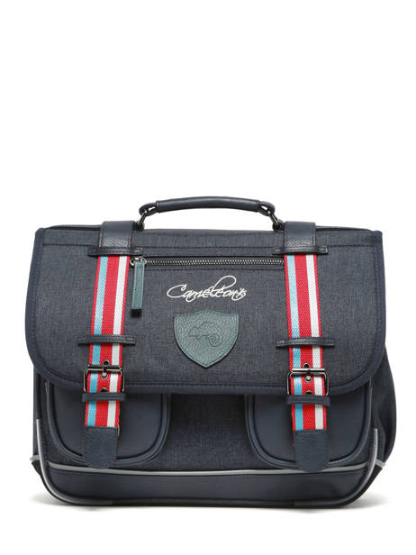 Satchel 2 Compartments Cameleon Blue vintage urban PBVBCA35 other view 6