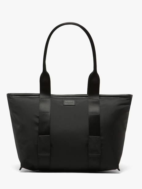 Sac Cabas Zippé M Mistral Rollable Nylon Et Cuir Lancel Noir mistral A13995