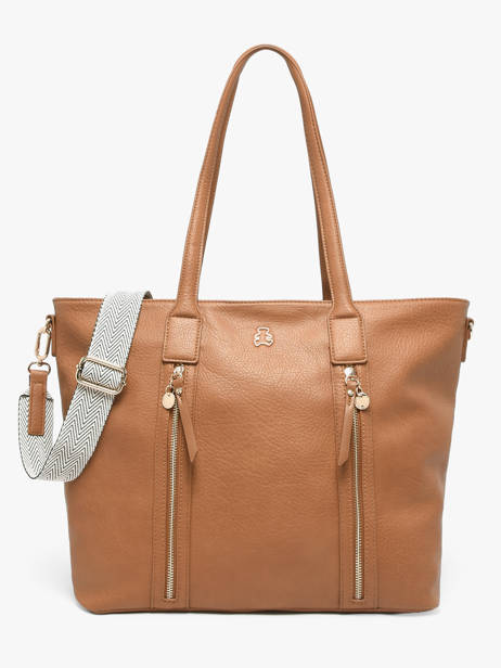 Sac Porté épaule Zip Lulu castagnette Marron zip ALBIN