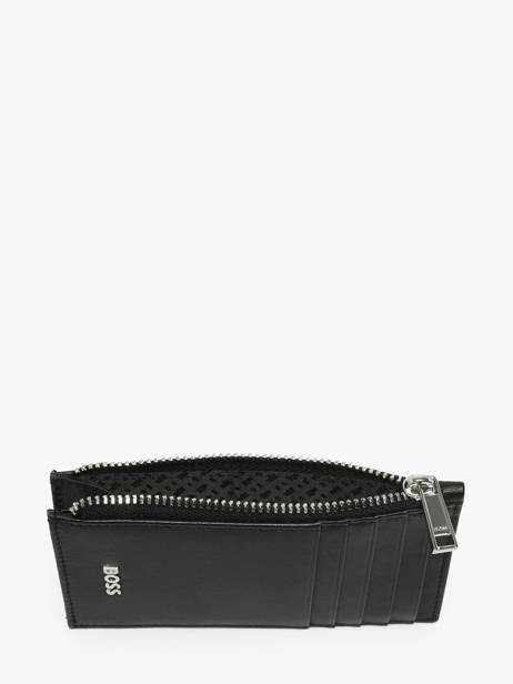 Porte-cartes Zippée Smooth Cuir Hugo boss Noir smooth HLK503A vue secondaire 1