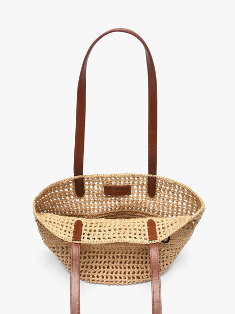 Sac Porté épaule Cabas Raphia Raphia Vanessa bruno Beige cabas raphia 60V40818 vue secondaire 4