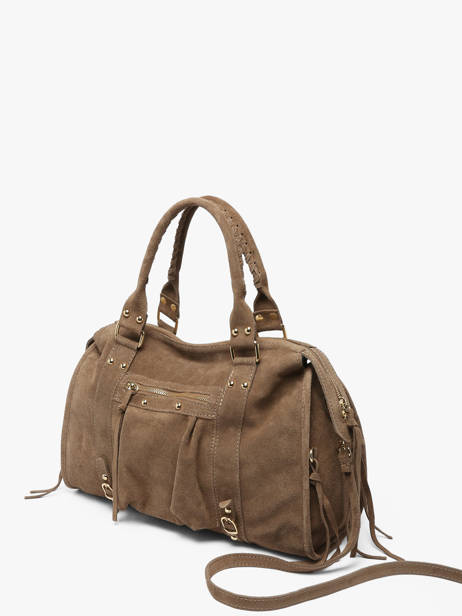 Sac Porté épaule A4 Velvet Milano Marron velvet VE24095O vue secondaire 1