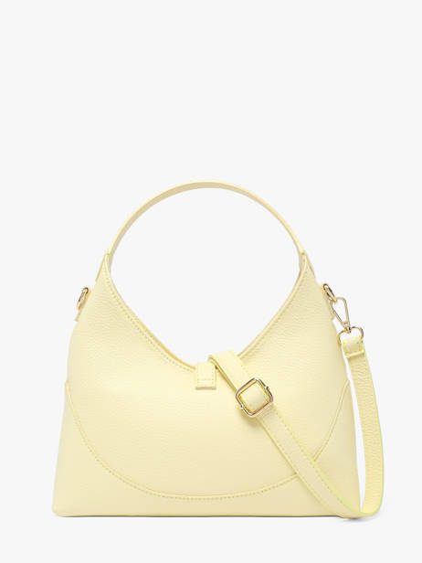 Sac Bandoulière Caviar Cuir Milano Jaune caviar CA26022 vue secondaire 4