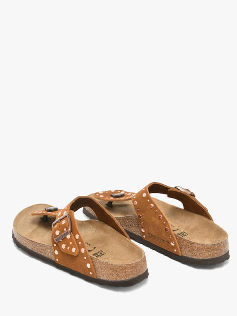 Mules En Cuir Birkenstock Marron women 1031733 vue secondaire 3