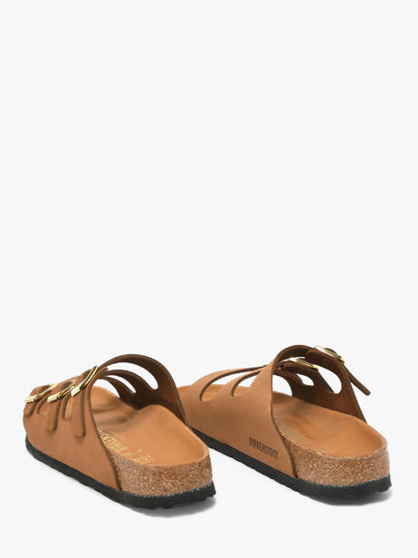 Mules En Cuir Birkenstock Marron women 1031867 vue secondaire 3