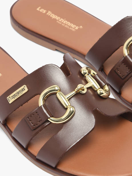 Mules Hamia En Cuir Les tropeziennes Marron women HAMIA vue secondaire 2