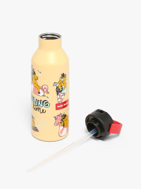 Gourde Enfant 500 Ml Hello hossy Marron cool kids 500M vue secondaire 3