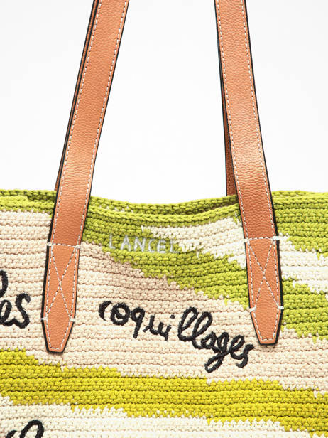 Sac Cabas Lancel Plage Crochet Lancel Vert summer capsule A14005 vue secondaire 3