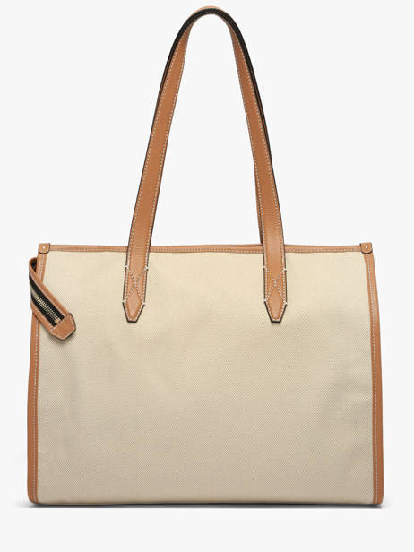 Sac Porté épaule Jour Toile Et Cuir Lancel Beige jour A14028 vue secondaire 5