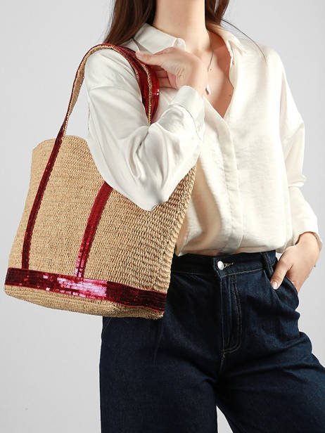Sac Porté Main Cabas Raphia Raphia Vanessa bruno Beige cabas raphia 64V40380 vue secondaire 1