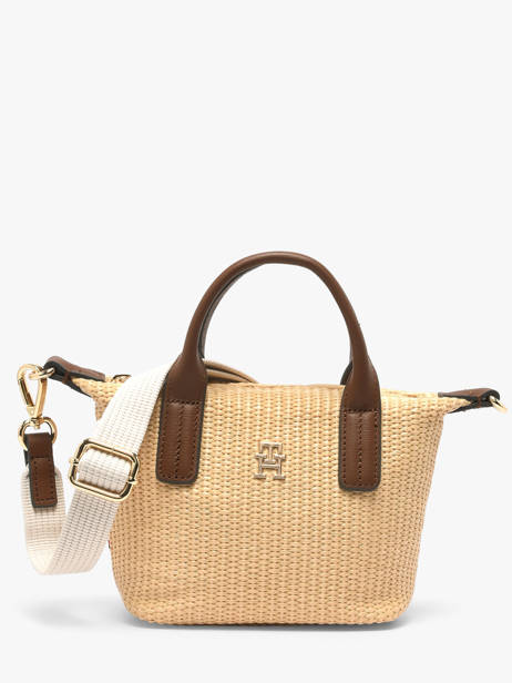 Sac Bandoulière Popette Polyurethane Tommy hilfiger Marron popette AW18526