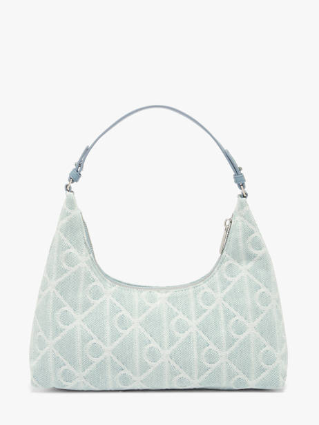 Sac Porté épaule Emblem Denim Coton Calvin klein jeans Bleu emblem denim 4F3431G vue secondaire 4