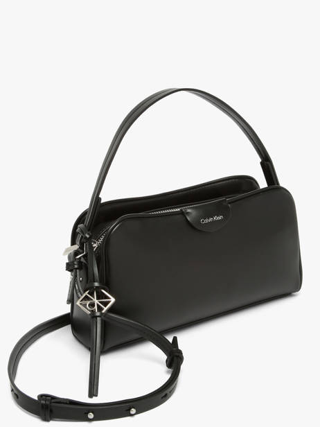 Sac Bandoulière Emblem Trio Calvin klein jeans Noir emblem trio 4F3370G vue secondaire 2