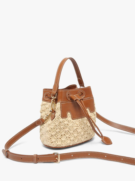 Sac Bandoulière Capucine Xs Raphia Et Cuir Paul marius Beige raphia CAPUXRAP vue secondaire 2