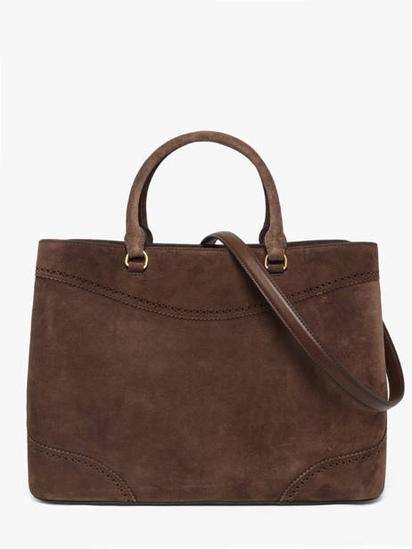 Sac Porté Main Dryden Cuir Lauren ralph lauren Marron dryden 31P15645 vue secondaire 4