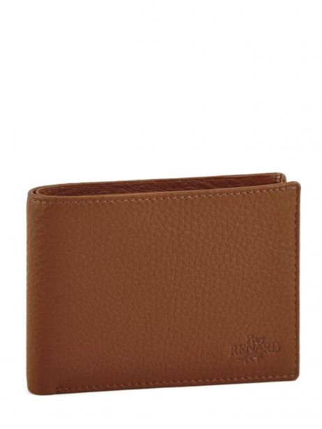 Portefeuille Cuir Yves renard Marron foulonne 2377