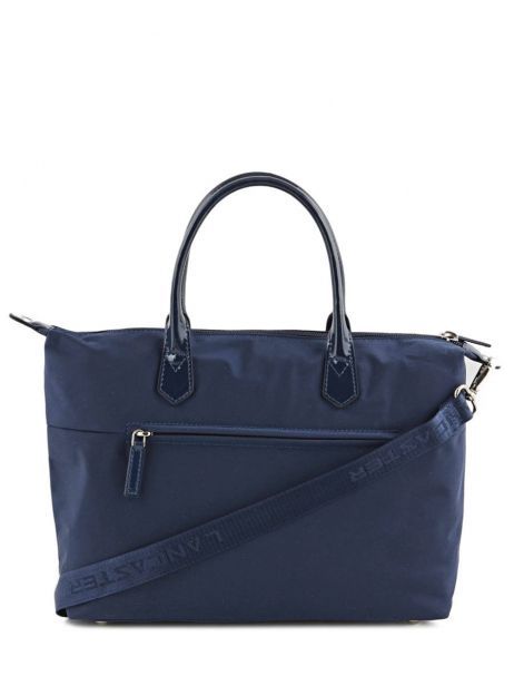 Cabas Basic Vernis Lancaster Bleu basic vernis 66 vue secondaire 5