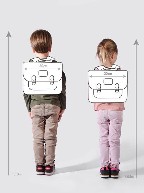 Mini Backpack Caramel et cie Pink family - SBB07-MI other view 1