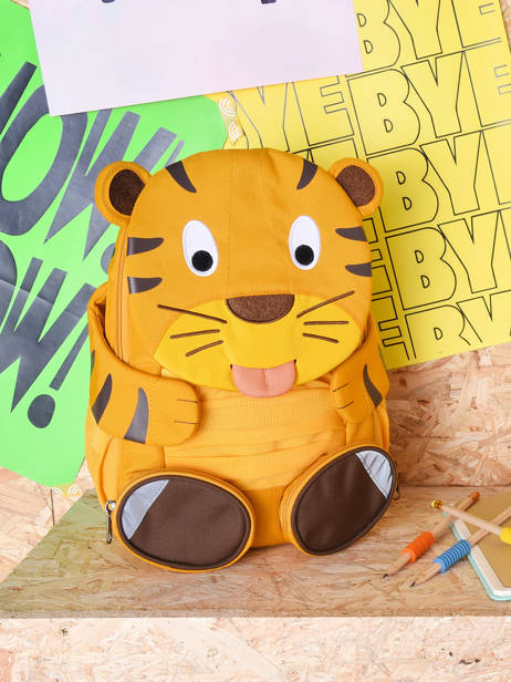 Sac à Dos 1 Compartiment Affenzahn Orange large friends AFZ-FAL3