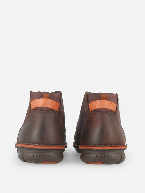 Boots Alfa En Cuir Fluchos Marron men F0681 vue secondaire 3