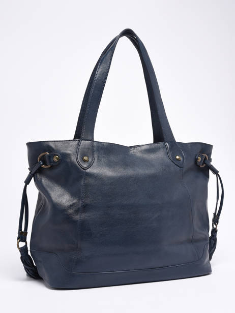 Sac Porté épaule A4 Cow Cuir Basilic pepper Bleu cow 155N vue secondaire 4